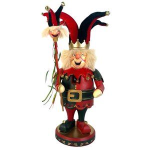 vintage Zim’s Heirloom Collectibles Chubby Jester Nutcracker 13''